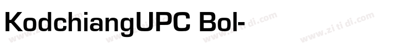 KodchiangUPC Bol字体转换